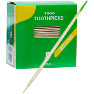 Scobitori ambalate individual din bambus 6.5 cm, 1000 buc, Adison